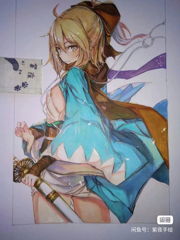 ZiYe's Japanese anime girl Hot Sexy Hand drawing with marker